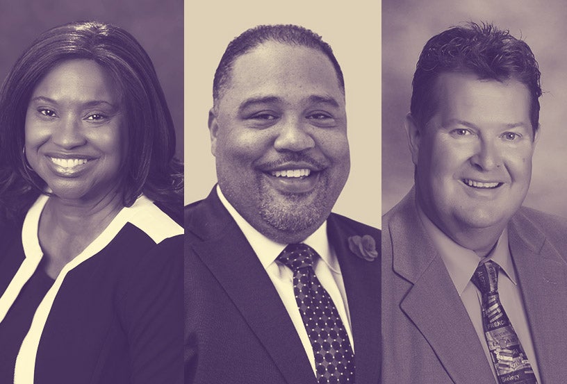 principals kimberly greer, charles lawson, aaron huff
